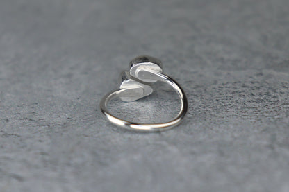 UK Size M Welsh Sea Glass Ring