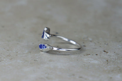 UK Size L Welsh Sea Pottery Ring