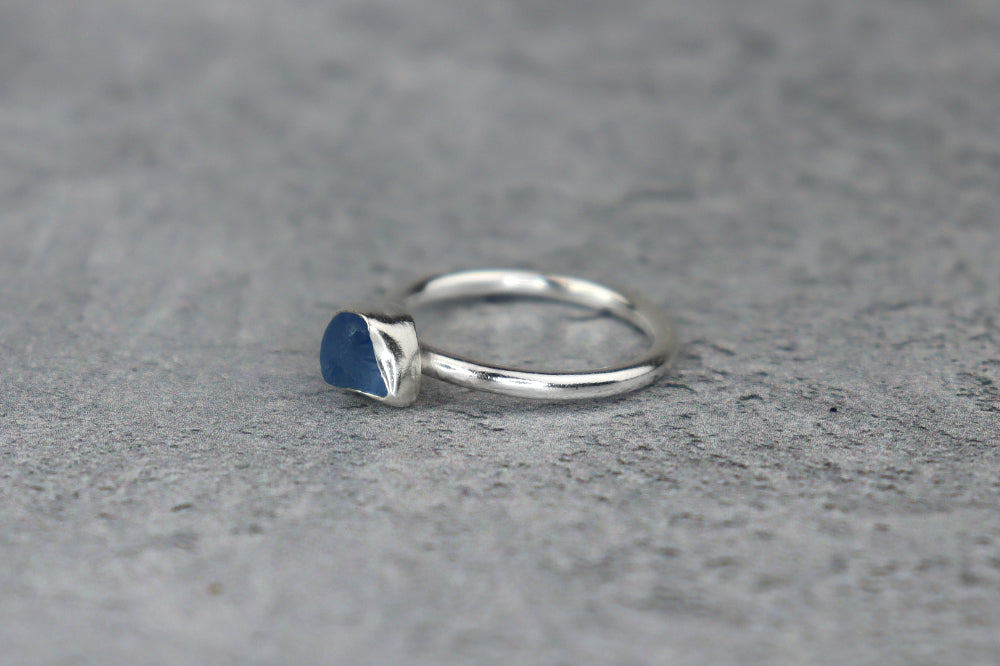 UK Size K/L Welsh Sea Glass Ring