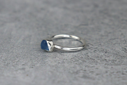 UK Size K/L Welsh Sea Glass Ring
