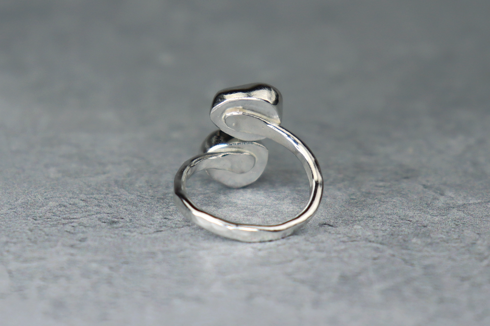 UK Size H/I Welsh Sea Glass Ring