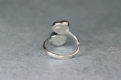 UK Size H/I Welsh Sea Glass Ring