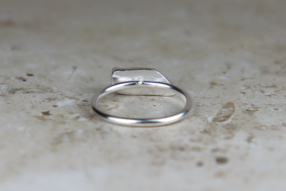 UK Size U/V Welsh Sea Glass Ring