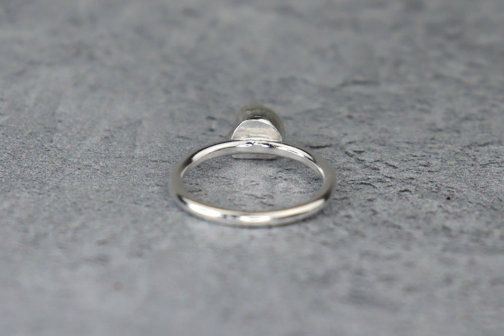 UK Size K/L Welsh Sea Glass Ring
