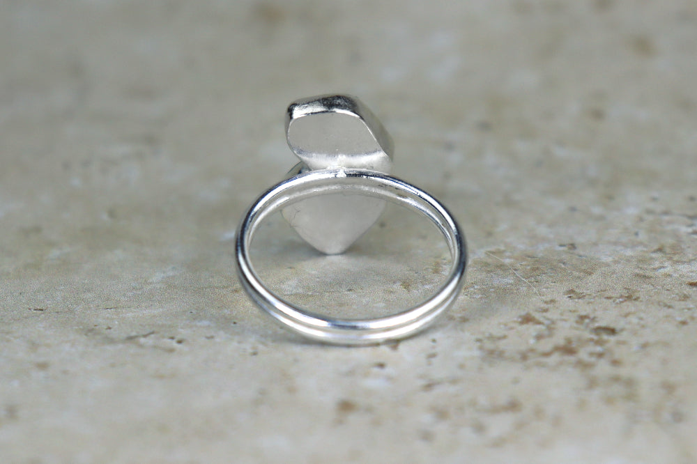 UK Size U Welsh Sea Glass Ring