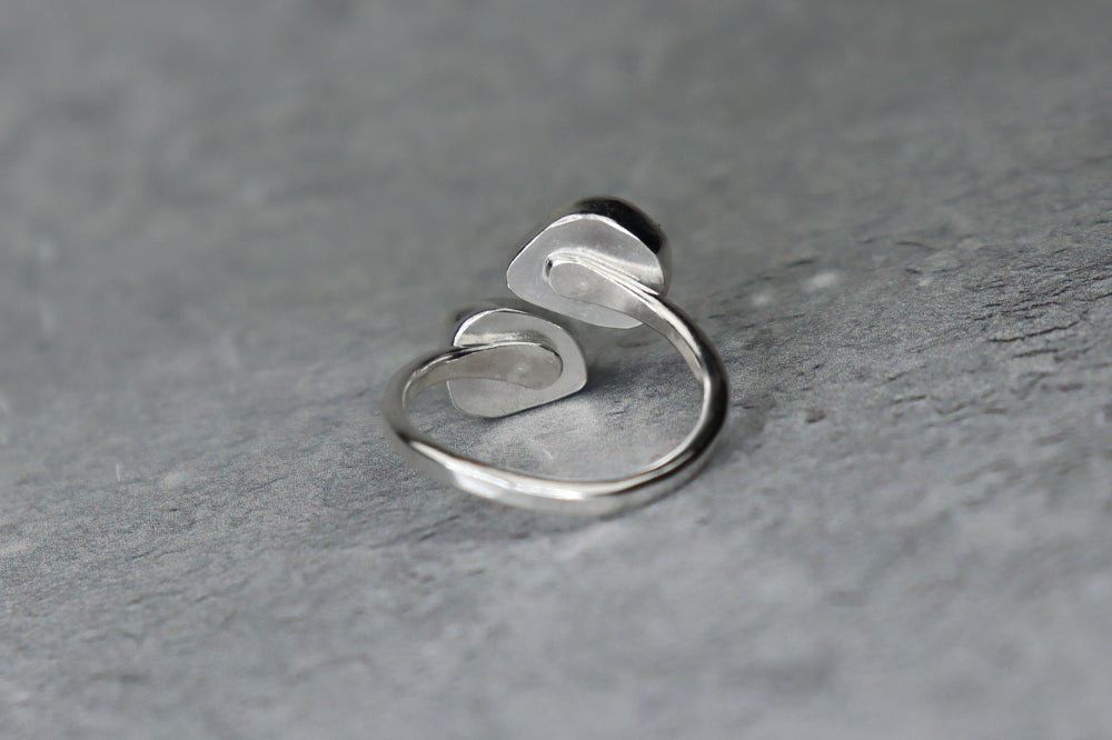 UK Size L/M Welsh Sea Glass Ring
