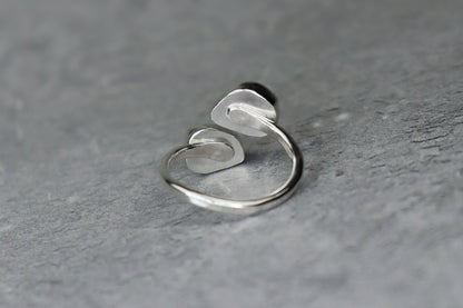 UK Size L/M Welsh Sea Glass Ring