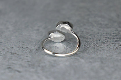 UK Size P Welsh Sea Glass Ring