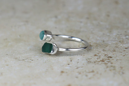 UK Size U Welsh Sea Glass Ring