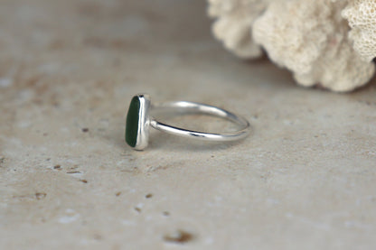 UK Size V Welsh Sea Glass Ring