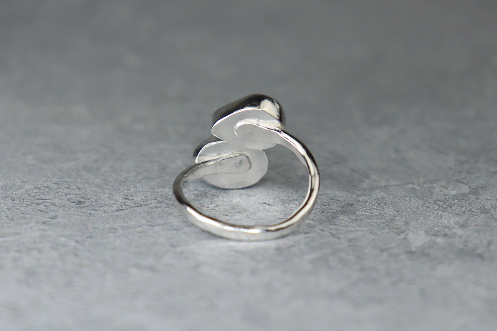 UK Size M Welsh Sea Glass Ring