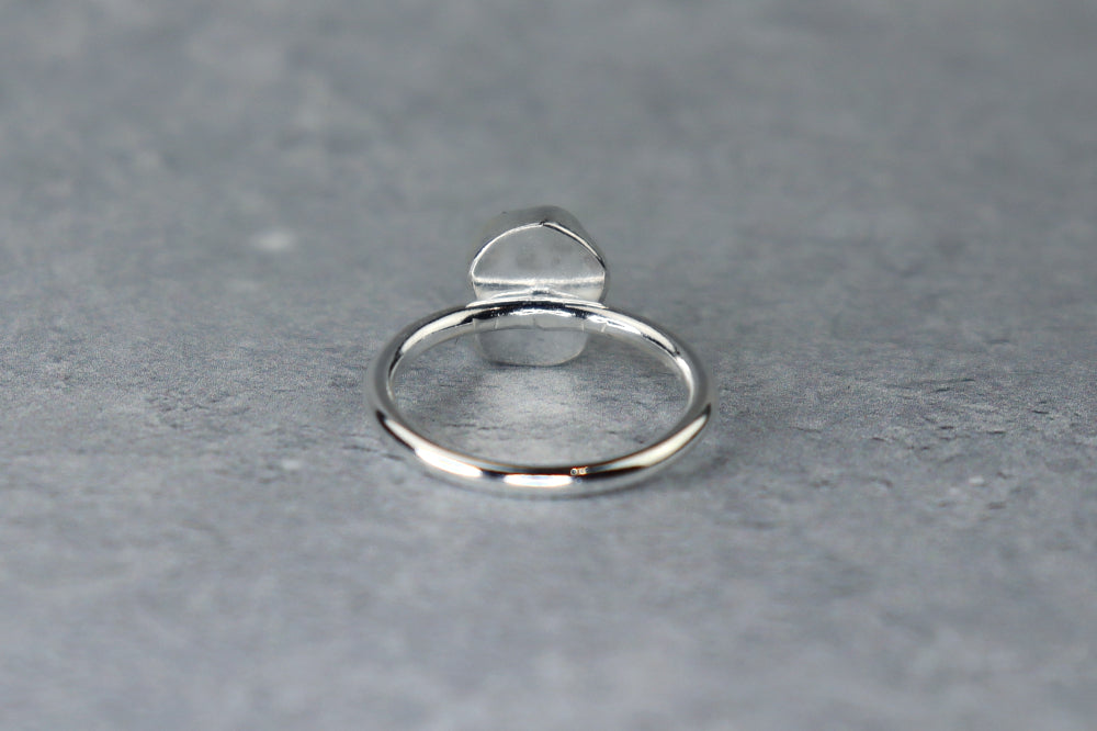 UK Size K/L Welsh Sea Glass Ring
