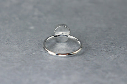 UK Size K/L Welsh Sea Glass Ring