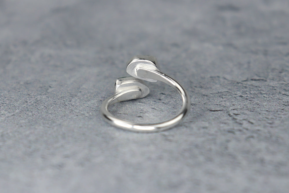 UK Size K/L Welsh Sea Glass Ring