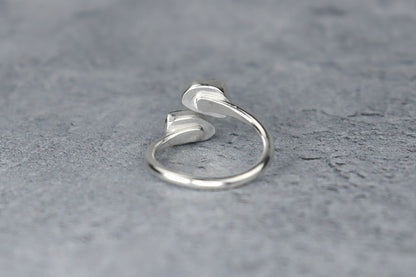 UK Size K/L Welsh Sea Glass Ring