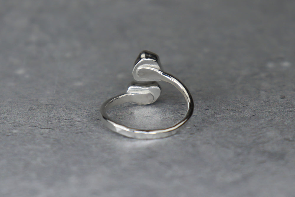 UK Size O Welsh Sea Glass Ring