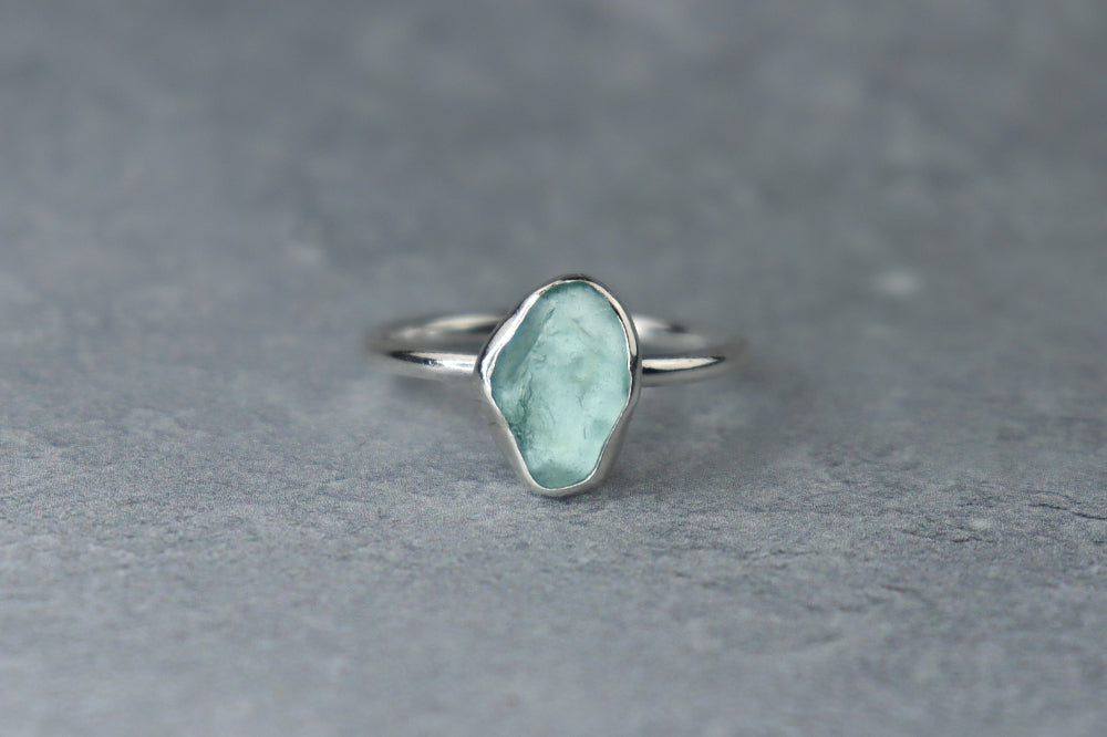 UK Size O/P Welsh Sea Glass Ring