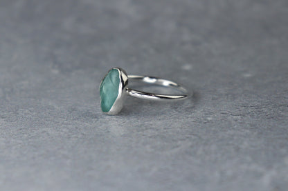 UK Size O/P Welsh Sea Glass Ring