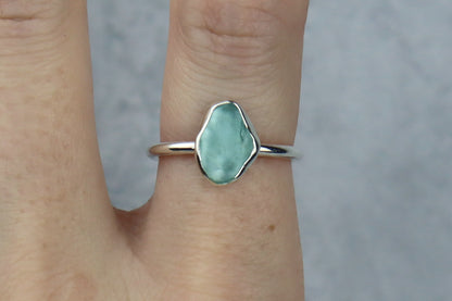 UK Size O/P Welsh Sea Glass Ring