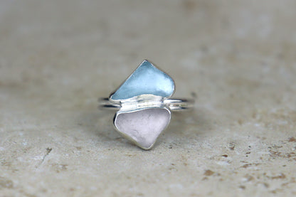 UK Size S/T Welsh Sea Glass Ring