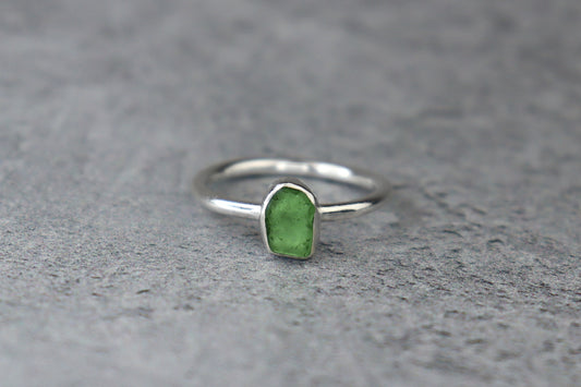 UK Size M/N Welsh Sea Glass Ring