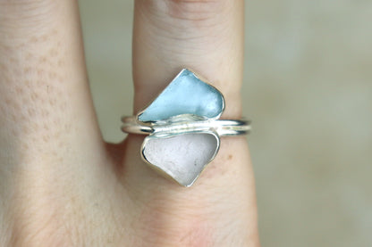 UK Size S/T Welsh Sea Glass Ring