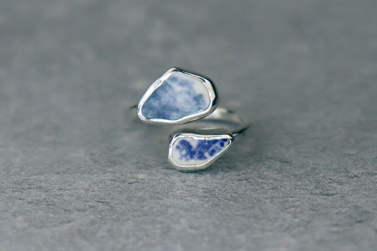 UK Size I/J Welsh Sea Pottery Ring