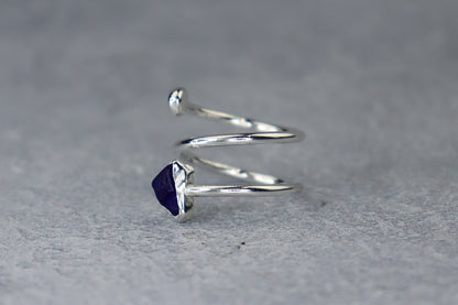 UK Size K/L Welsh Sea Glass Ring