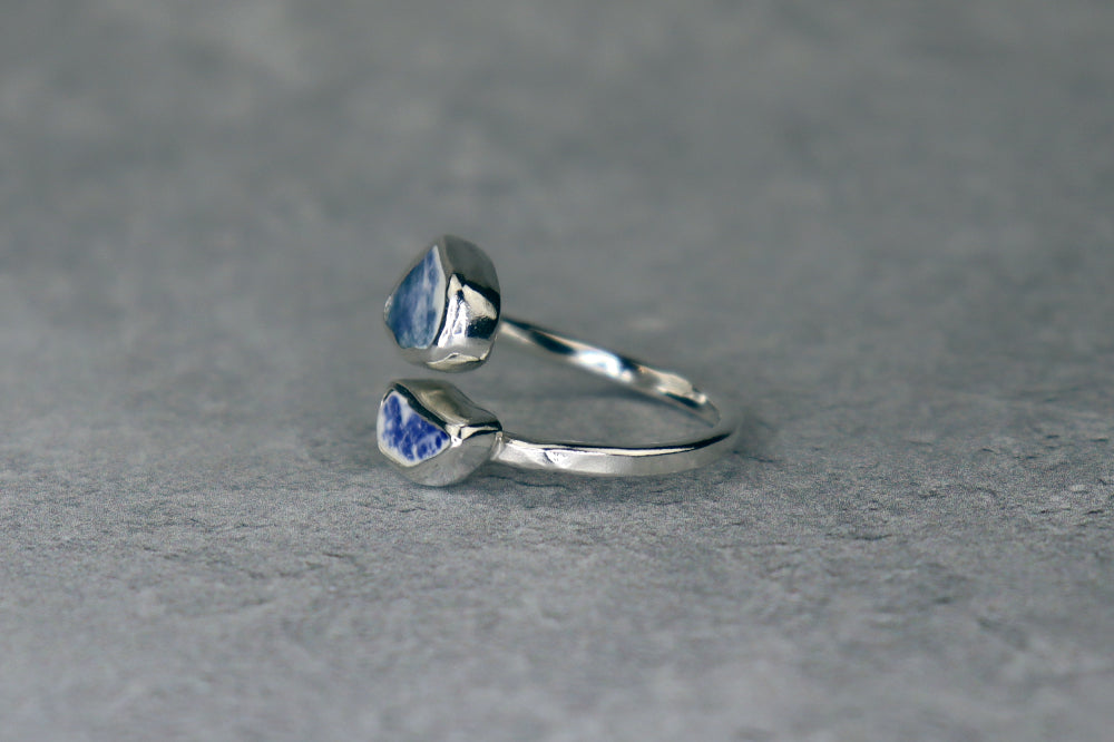 UK Size I/J Welsh Sea Pottery Ring