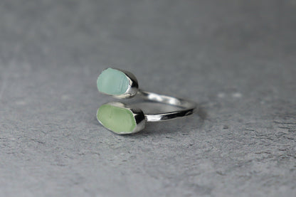 UK Size N/O Welsh Sea Glass Ring