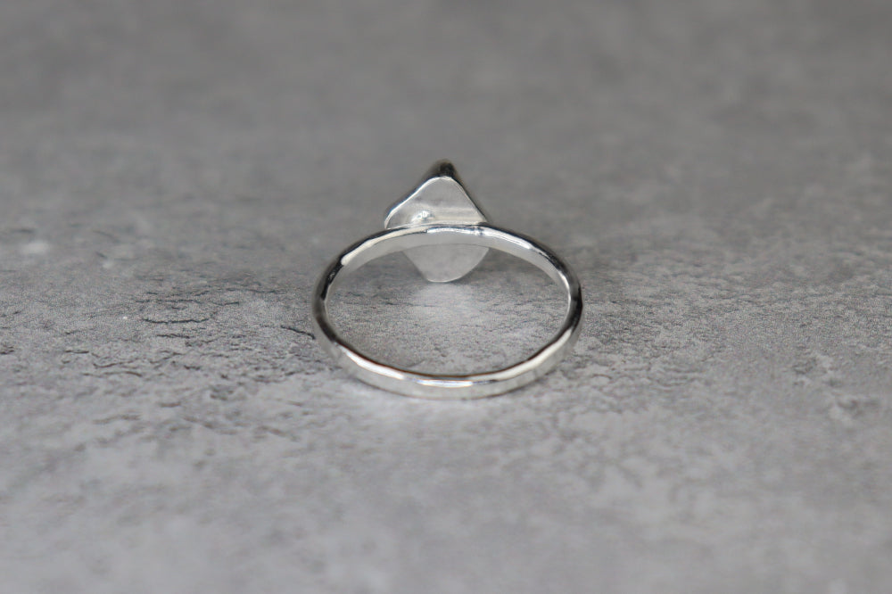 UK Size Q Welsh Sea Glass Ring