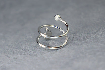 UK Size K/L Welsh Sea Glass Ring