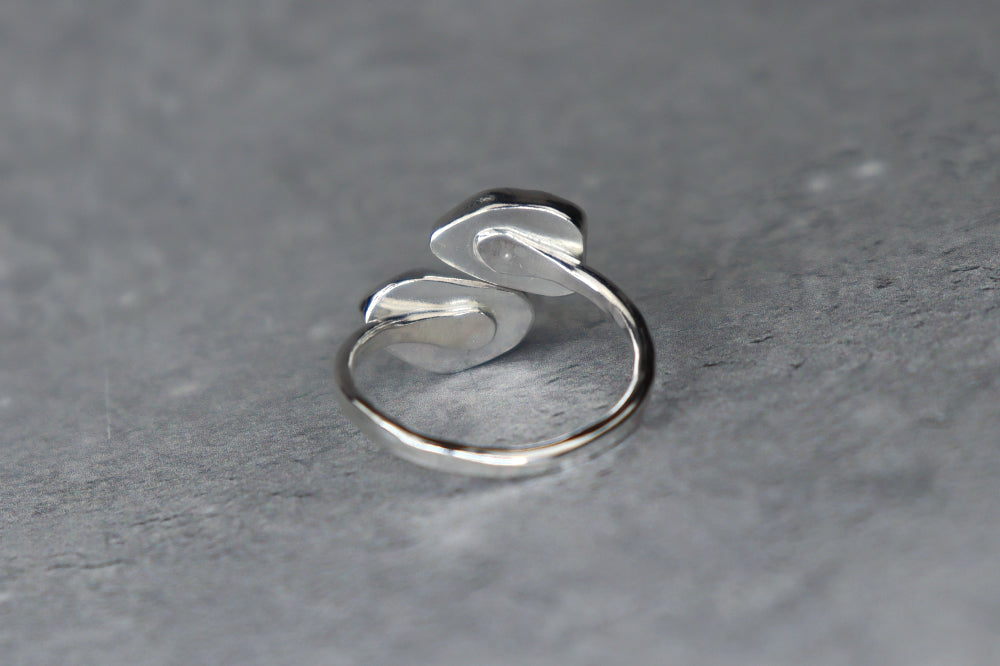 UK Size P Welsh Sea Glass Ring