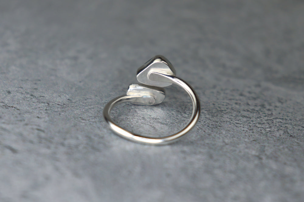 UK Size Q Welsh Sea Glass Ring