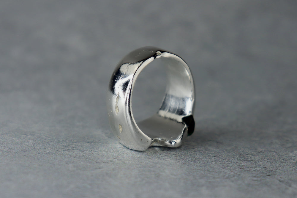 UK Size O/P Welsh Sea Glass Signet Ring