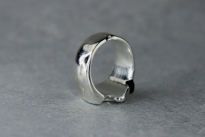 UK Size O/P Welsh Sea Glass Signet Ring