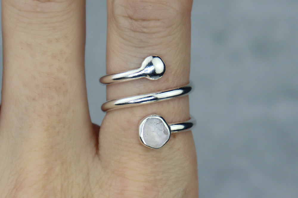UK Size O/P Welsh Sea Glass Ring