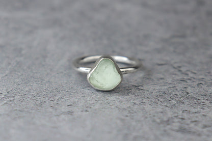 UK Size K Welsh Sea Glass Ring