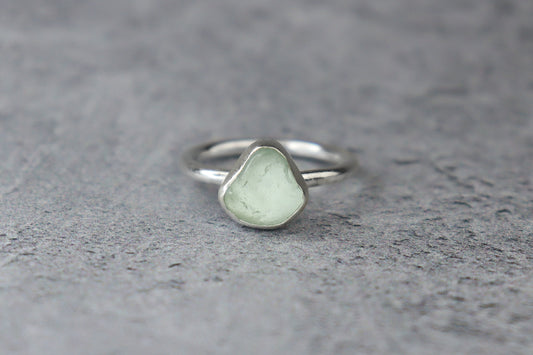 UK Size K Welsh Sea Glass Ring