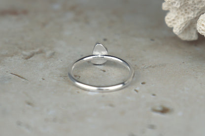 UK Size N Welsh Sea Glass Ring