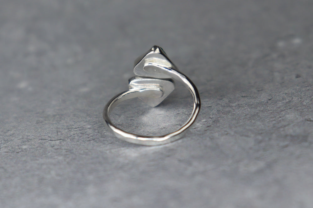 UK Size O Welsh Sea Glass Ring