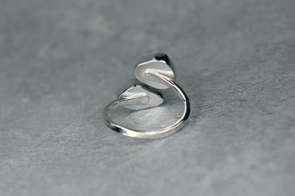 UK Size P Welsh Sea Glass Ring