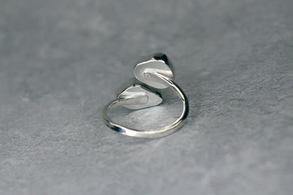 UK Size P Welsh Sea Glass Ring