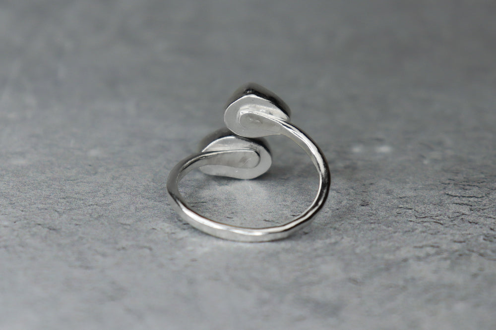 UK Size P Welsh Sea Glass Ring