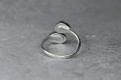 UK Size P Welsh Sea Glass Ring
