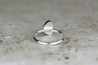 UK Size M Welsh Sea Glass Ring