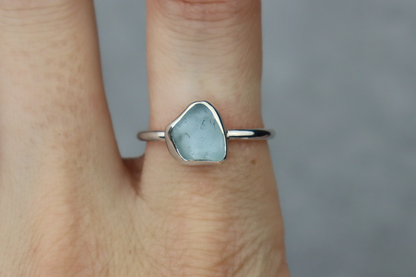 UK Size R/S Welsh Sea Glass Ring