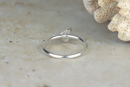 UK Size P Welsh Sea Glass Ring