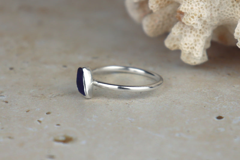 UK Size V Welsh Sea Glass Ring