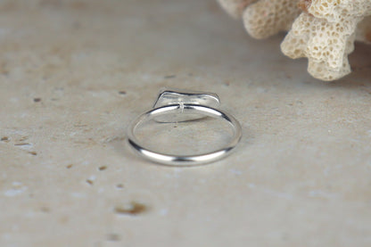 UK Size N Welsh Sea Glass Ring